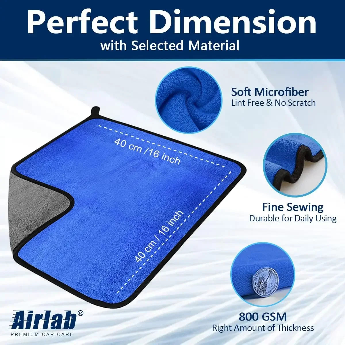 Serviette Microfibre Multifonction pour Lavage Auto